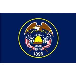  Utah 3x 5 Solar Max Nylon State Flag