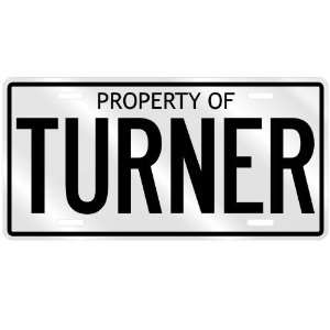    NEW  PROPERTY OF TURNER  LICENSE PLATE SIGN NAME