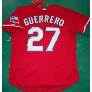 2012 Texas Rangers #27 Vladimir Guerrero MLB Authentic Red Jerseys