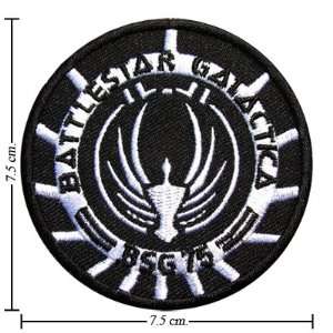    Battlestar Galactica Logo 2 Iron On Patches 