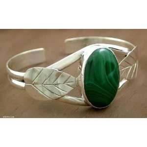  Malachite cuff bracelet, Ivy Jewelry