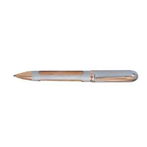  Libelle Chromatic Brushed Chrome with Brass Ballpoint Pen 