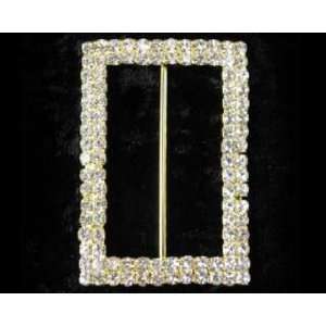  Rectangle Rhinestone Buckle  Gold Arts, Crafts & Sewing