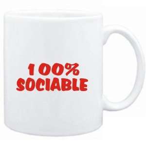  Mug White  100% sociable  Adjetives