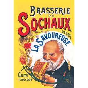  Brasserie de Sochaux 20X30 Paper with Black Frame