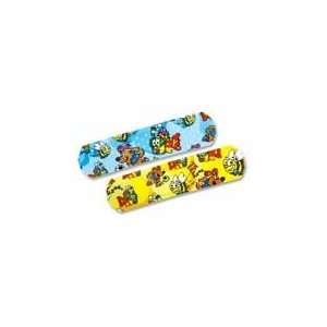 BX   Adhesive bandages are decorated with smiling bumble bees, soccer 
