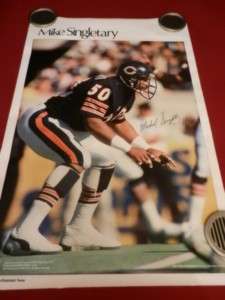 Mike Singletary Poster Chicago Bears  