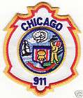 Chicago IL. Illinois 911 Fire Rescue Pol​ice Patch *New*