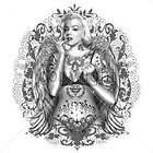Marilyn Monroe T Shirt Marilyn With Wings & Tattoos Tee
