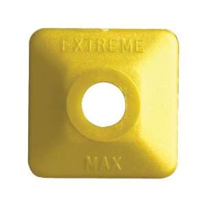  Square Plastic Snowmobile Stud Backers   24 Pack   Yellow 
