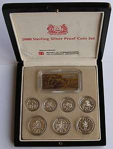 Singapore All Silver 2000 Chinatown Ingot Proof Set  