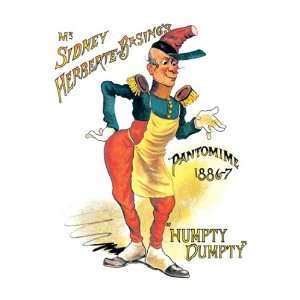 Mr. Sidney Herberte Basings Humpty Dumpty Pantomime   Poster by W. H 