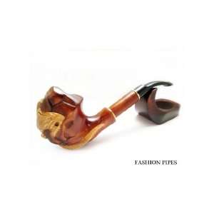   Pipe Smoking Pipe Engraved. Wooden Pipe wood Pipe Deep Carved Dragon