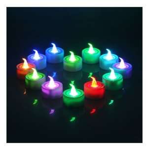  12 x Pcs LED Electronic Color Candle Light For Christmas 