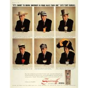  1959 Ad Drink Smirnoff Vodka More Than One Way Hats Mixed 