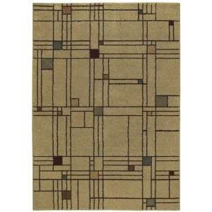 Origins Collection City Streets Sand Beige Contemporary Area Rug 2.20 