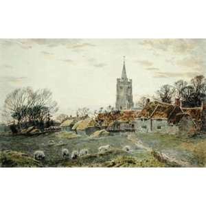  Church Meadow Etching Slocombe, Frederick Albert Fred 