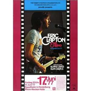 Eric Clapton   Slowhand 1977   CONCERT   POSTER from 