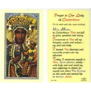  Our Lady of Czestochowa Prayer Holy Card (800 284 