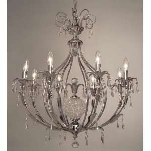 com By Classic Lighting   Sharon Collection Chrome Finish Chandelier 