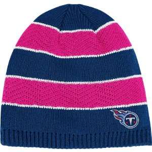 Reebok Tennessee Titans Womens Breast Cancer Awareness Knit Hat One 