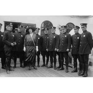  early 1900s photo Alma Clayburgh and Police Glee Club 