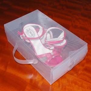   Women Plastic Clear Shoes Boxes Storage, Pack of 5