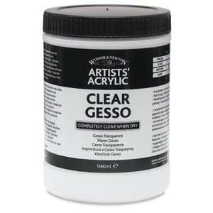   Artists Acrylic Gesso   946 ml, Gesso, Clear Arts, Crafts & Sewing