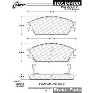   105.04400 105 Series Posi Quiet Semi Metallic Brake Pad Automotive