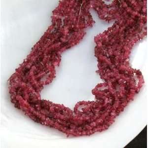  RUBY RED SPINEL NUGGET BEADS ~ 