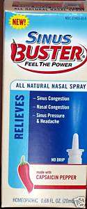SINUS BUSTER   Homeopathic   Ends CONGESTION safely  