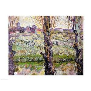  View of Arles, 1889 by Vincent Van Gogh 24.00X18.00. Art 