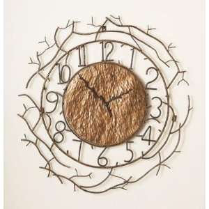   Bird Nest Forest Twig Design Indoor Wall Clock