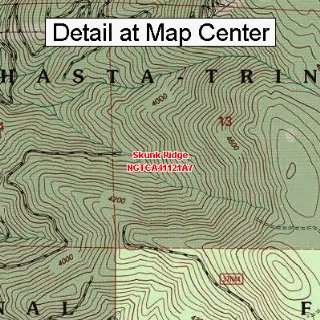  USGS Topographic Quadrangle Map   Skunk Ridge, California 