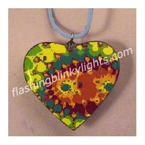   Dye Heart Necklaces Flashing Jewelry   SKU NO 10405 