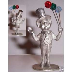   Spoontiques Pewter Top Hat Clown with Balloons   New 