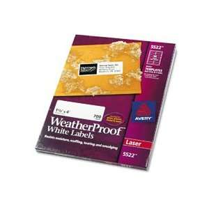  Avery® WeatherProof™ Durable Laser Shipping Labels 