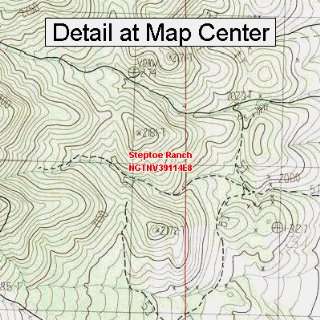  USGS Topographic Quadrangle Map   Steptoe Ranch, Nevada 