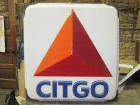 Vintage Plastic Citgo Gas Station Sign  