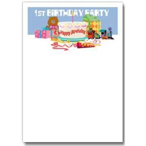  1st Birthday Party Invitation Toys & Games