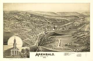 Pennsylvania PA 100 Vintage Panoramic City Maps CD V1   B183  