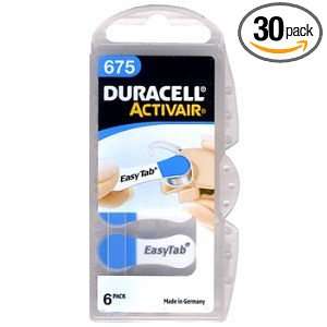   Size 675 Hearing Aid Batteries (30 Batteries)