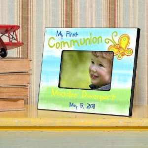   Personalized First Communion Sunshine and Butterflies Picture Frames