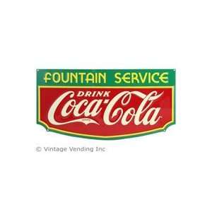  Coca Cola Fountain Service Limited Edition Sign