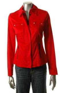 Jones New York Signature NEW Red Jacket Stretch Coat Sale Misses S 