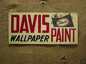 Vintage Davis Paint Sign  Antique Signs Old Wallpaper  