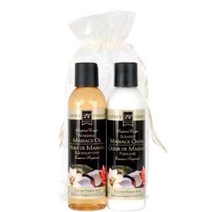  Coconut Passion Fruit Massage Oil & Cream Gift Set Health 
