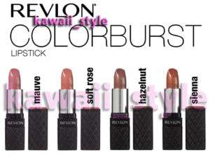 Revlon COLORBURST Lipstick 4 Mauve Rose Hazelnut Sienna  