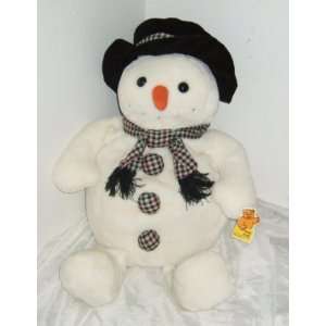  Large Plush Snowman 24 Tall Sitting Down by Goffa Toys 