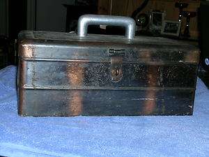 Vintage Sentinel Heavy Metal Conductors Tool Money Box  